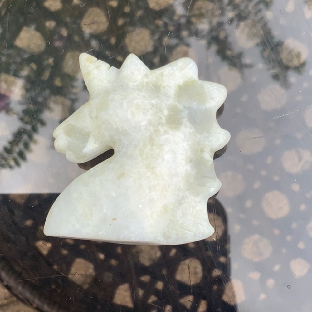 JADE HAND CARVED UNICORN